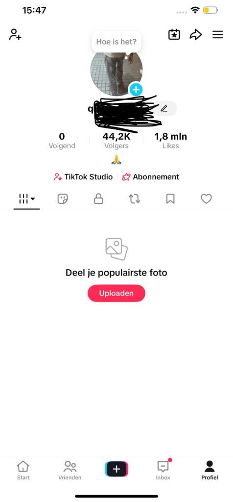 44k Tiktok followers