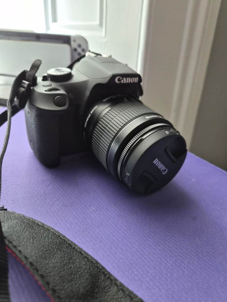 Canon 2000D with EFS 18-55MM lens and 128gb microsd