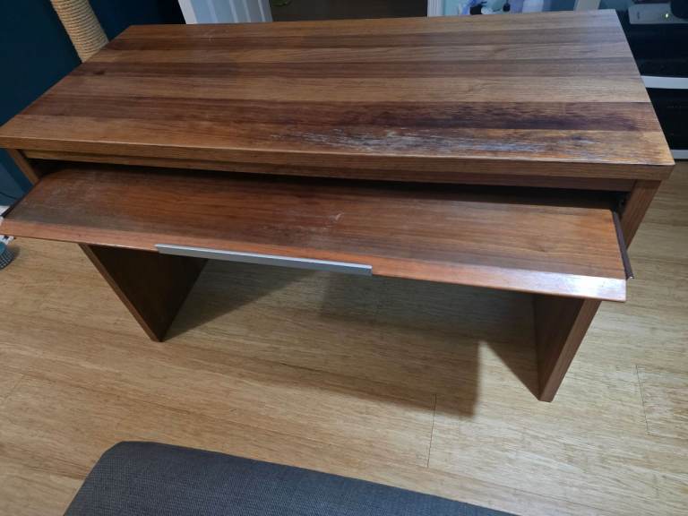 John Lewis desk - walnut veneer finish 