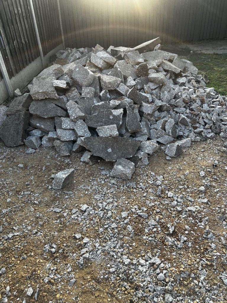 Clean Broken Concrete & Rubble for Hardcore Fill
