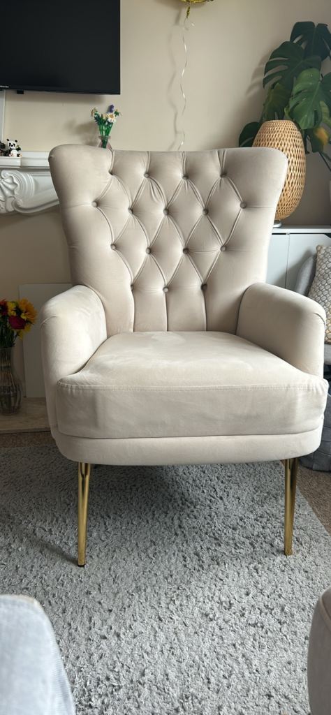 Cream armchair 