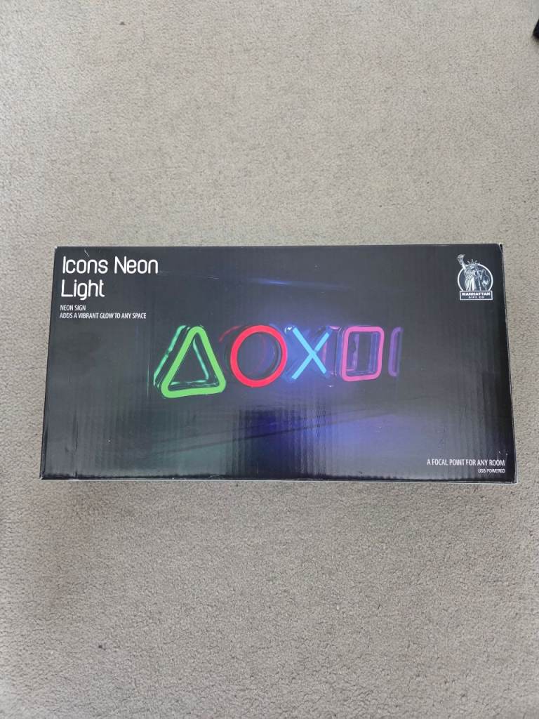 Playstation, Icons Neon Lights. Brand NEW in box
