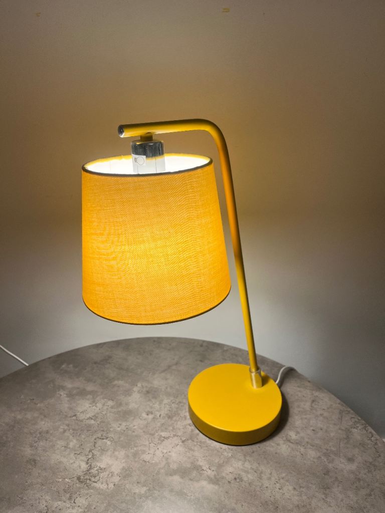 Yellow Table Lamp (Bedside Lamp)