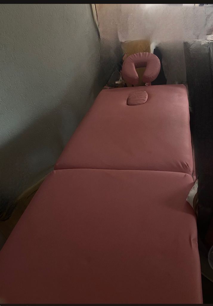 Pink Portable Massage Table - Good Condition