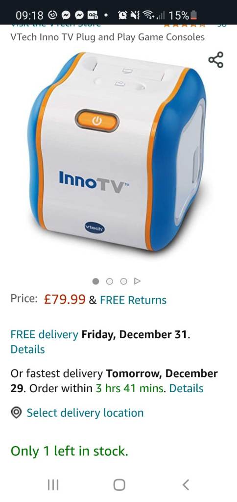 Vtec educational Inno TV game console