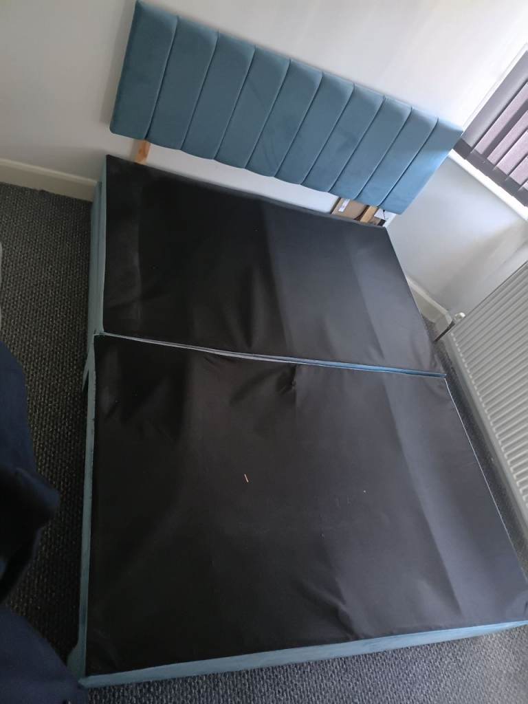 King size bed base and headboard