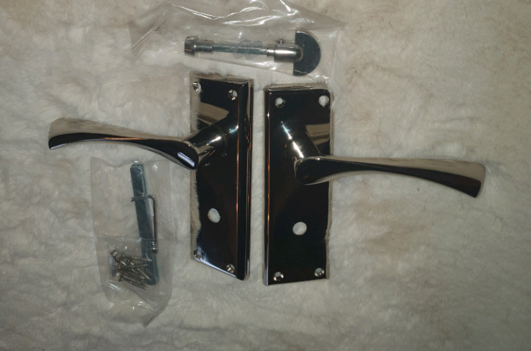 Bathroom door handles