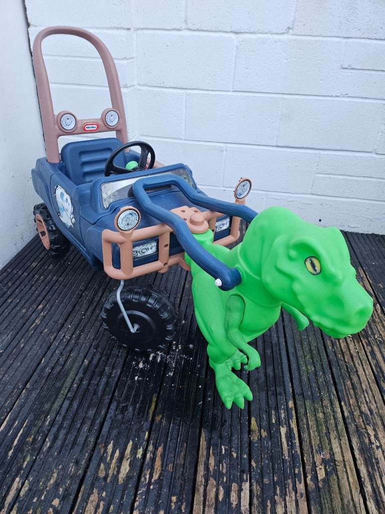 Little Tikes Ride-On Dino Jeep – Blue, Good Condition