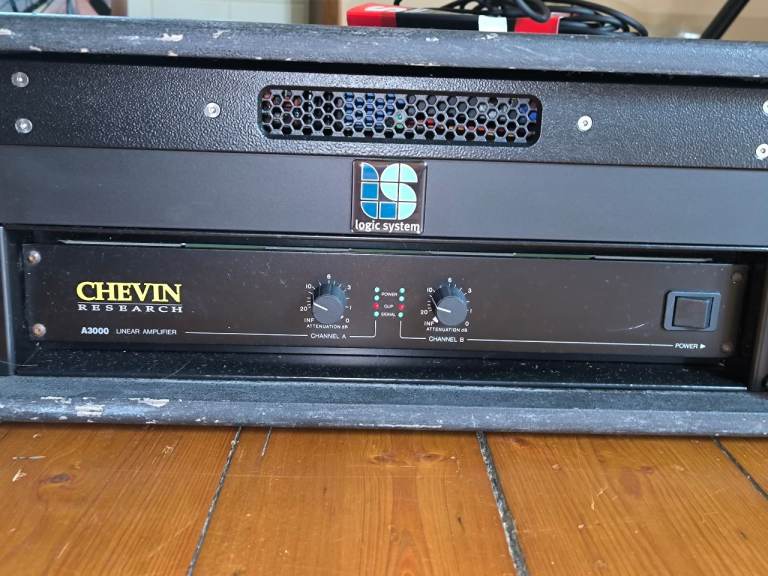 Chevin Research A-3000 & Logic Pro PA Amplifier professional Live Amp equipment 