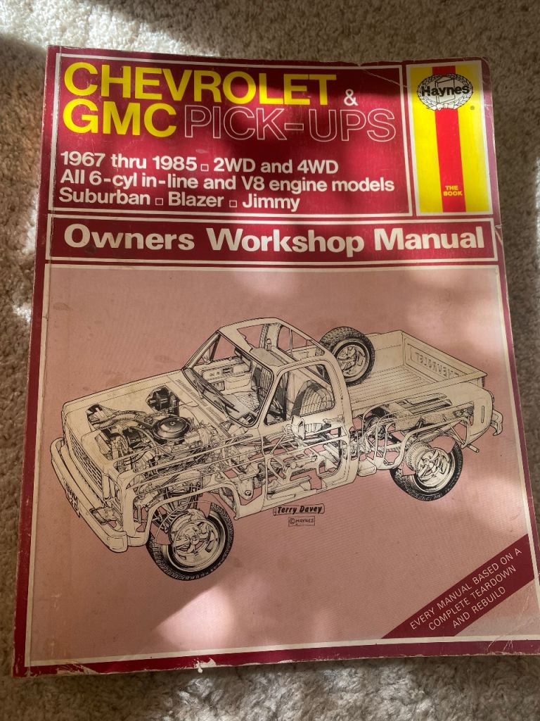 Haynes Manual Chevrolet & GMC Pick-ups 1967-1985 Workshop Manual