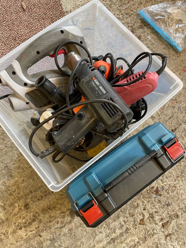 A collection of power tools 
