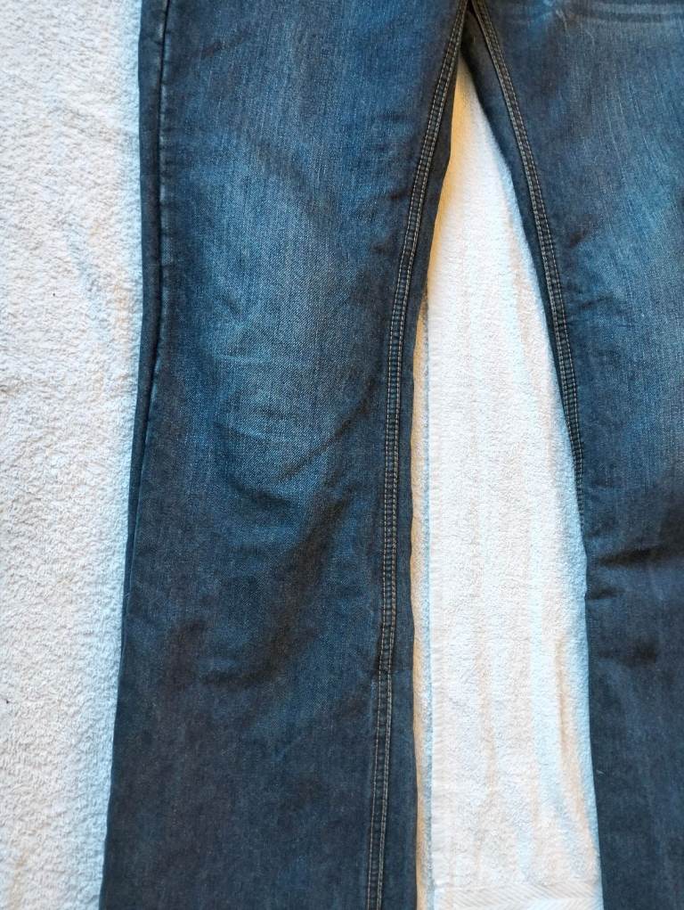 Held Mens Blue Motorcycle Aramid Lined Jeans Trousers Size M W32 L34 D30 Armour