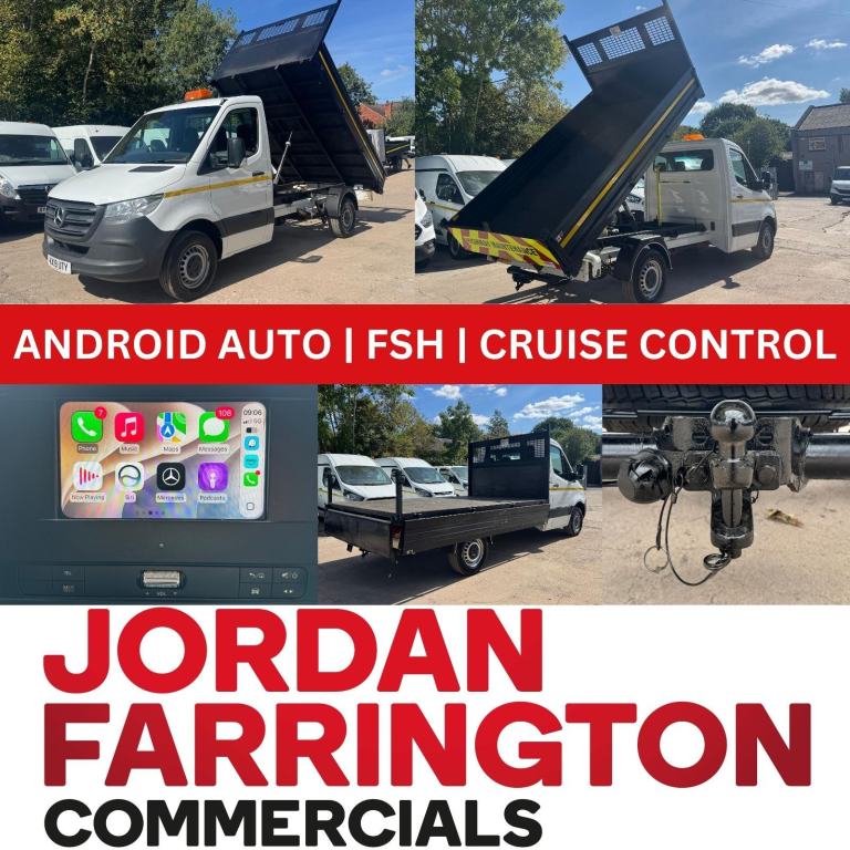 2019 MERCEDES SPRINTER 314 2.1 SINGLE CAB EURO 6 TIPPER STEEL BODY 1 OWNER