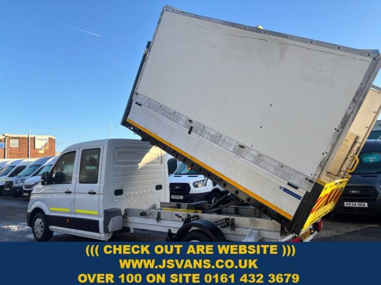 2018 68 VOLKSWAGEN CRAFTER CREW CAB TIPPER LWB ONLY £13995 + VAT STOCKPORT