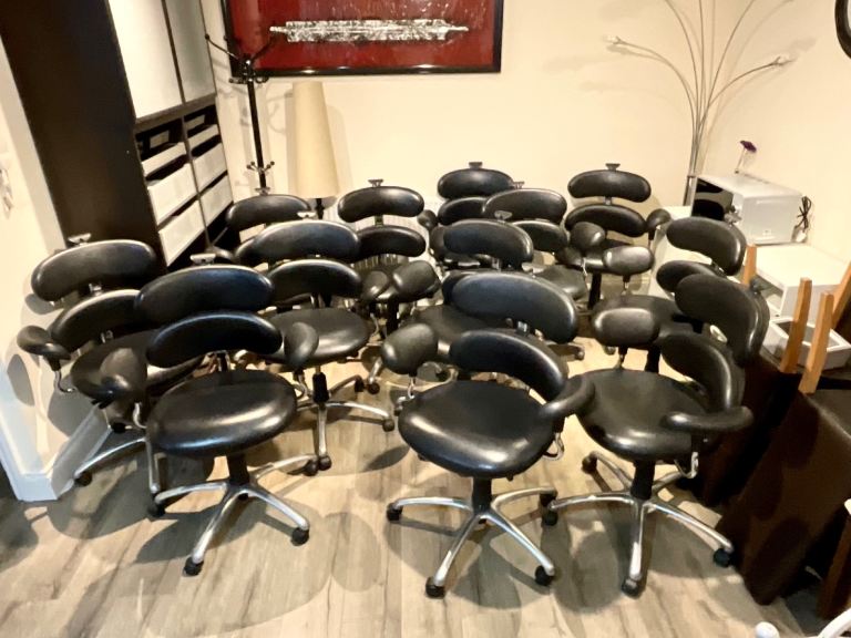 Modern office chair ( real leather ) x 12
