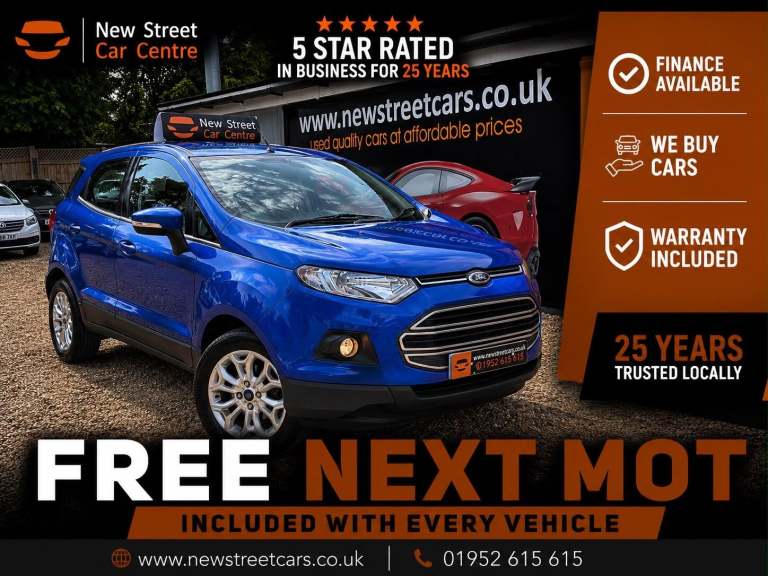 2016 Ford Ecosport 1.5 Zetec 2WD Euro 5 5dr HATCHBACK Petrol Manual