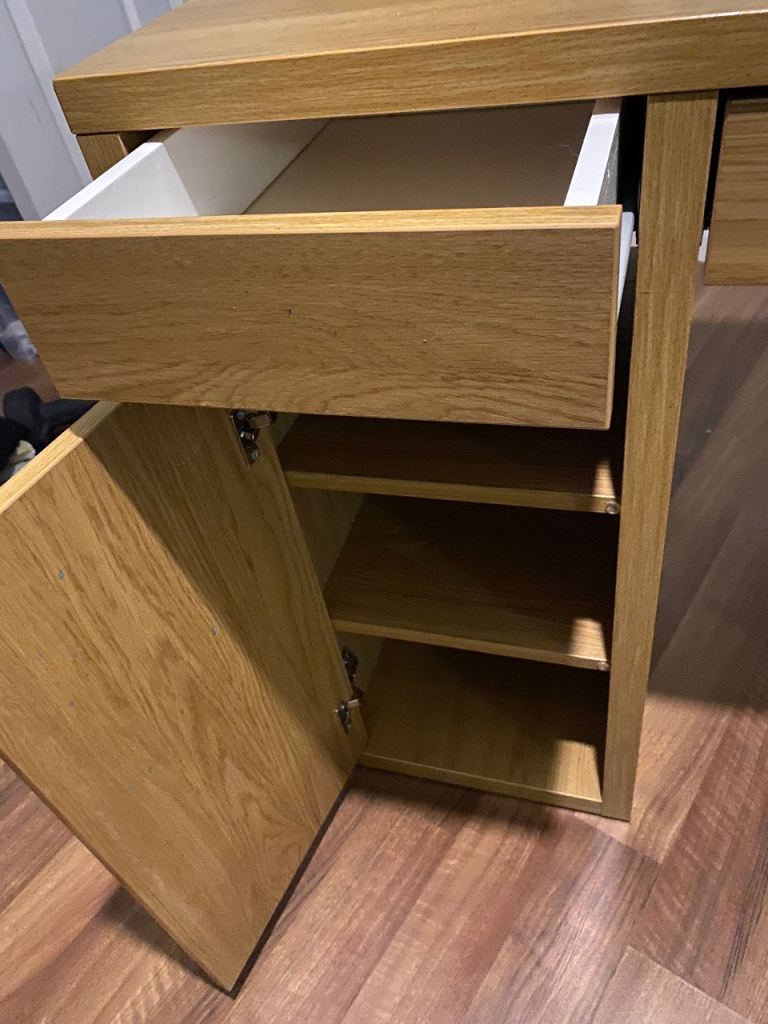 IKEA Micke desk - brown oak effect