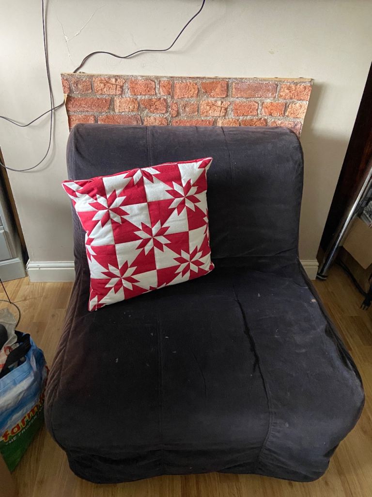 Sofa bed ikea black cover white mattress 