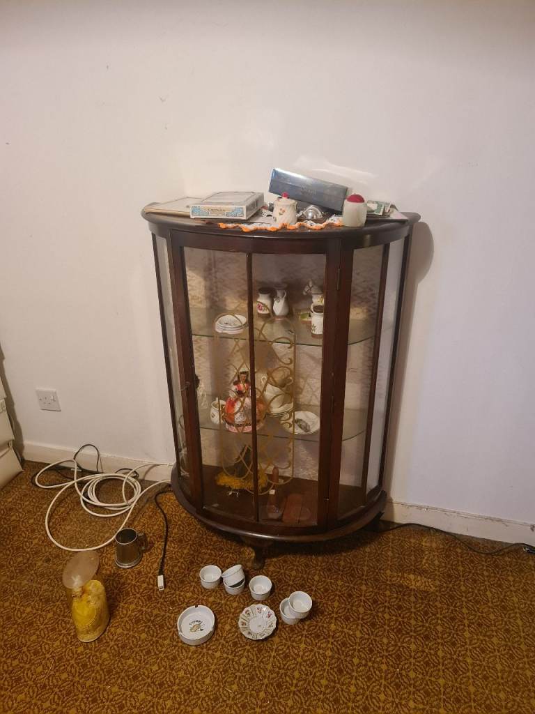 Antique china display cabinet 