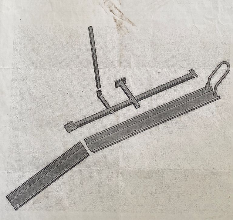 Motorbike / scooter tow bar rack for motorhome (heavy duty)