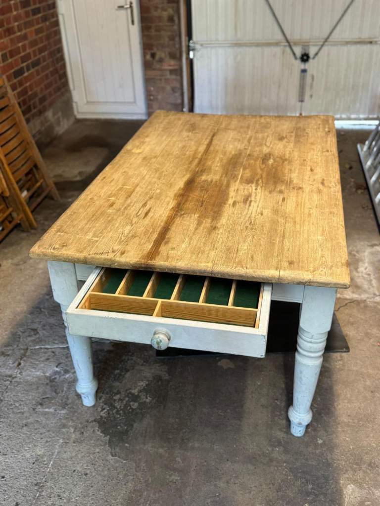 Farmhouse antique dining table