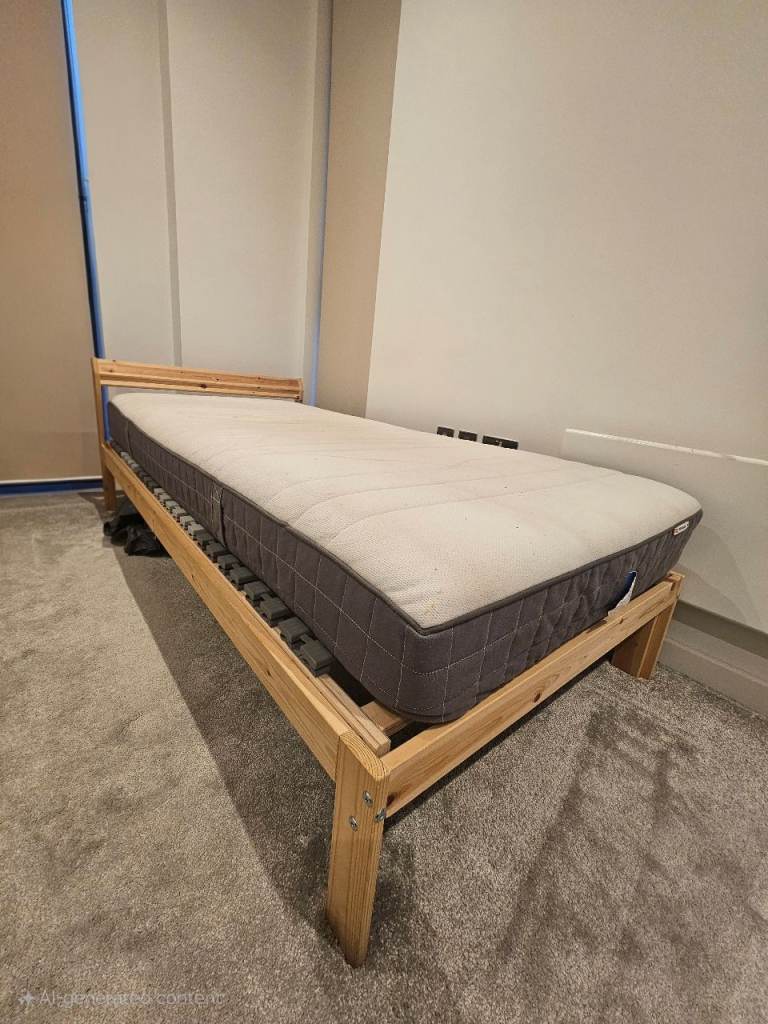 2 single bed and mattress 