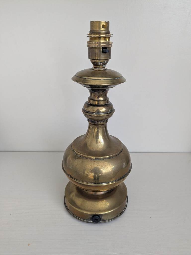 Vintage Brass Table Lamp Base – Good Condition