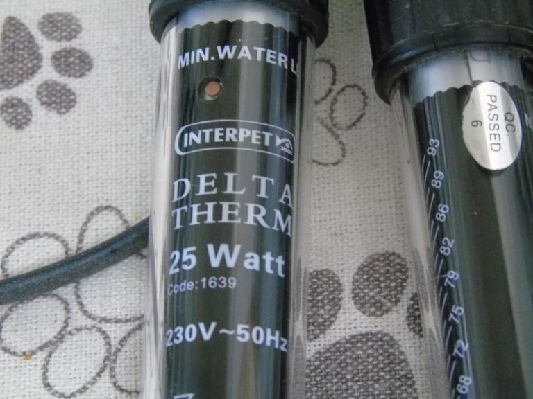 3 interpet 25w fish tank heaters/thermostats