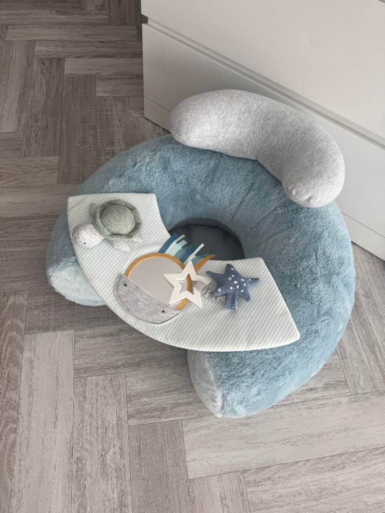 Mamas And Papas Blue Sit & Play Baby Floor Seat