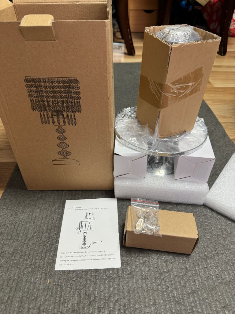 Crystal touch table lamp 