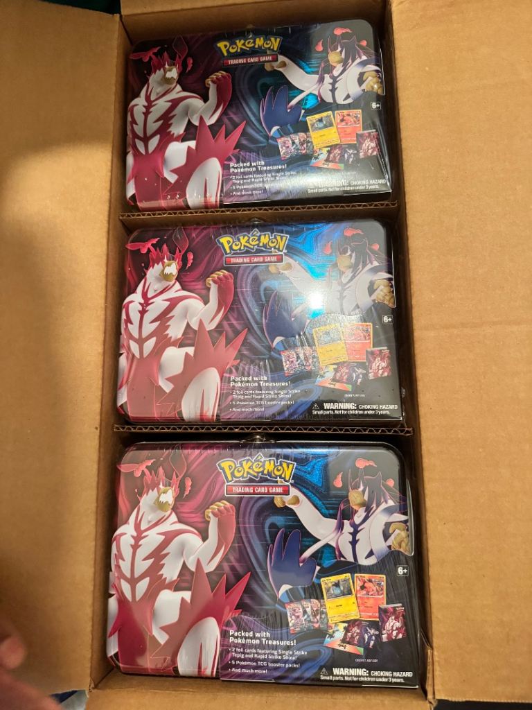 9x Pokemon Collector's Chest 2001 Tins - Brand New