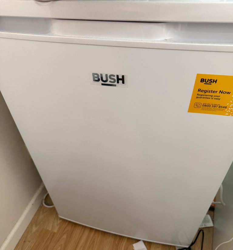 Bush White Under Counter Fridge 