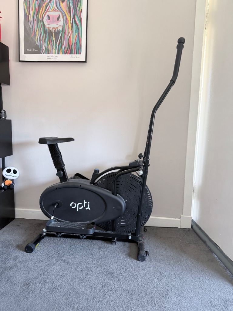 Opti 2 in 1 cross trainer and exercise bike 