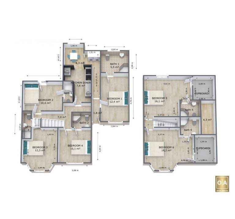 Newly Converted High-End 6-Bedroom En-Suite HMO – Purley-COMPANY LET WELCOME