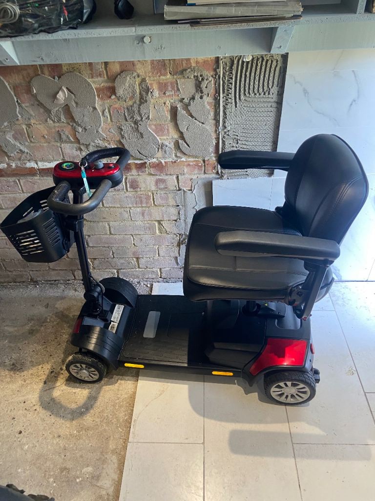 Red mobility scooter 