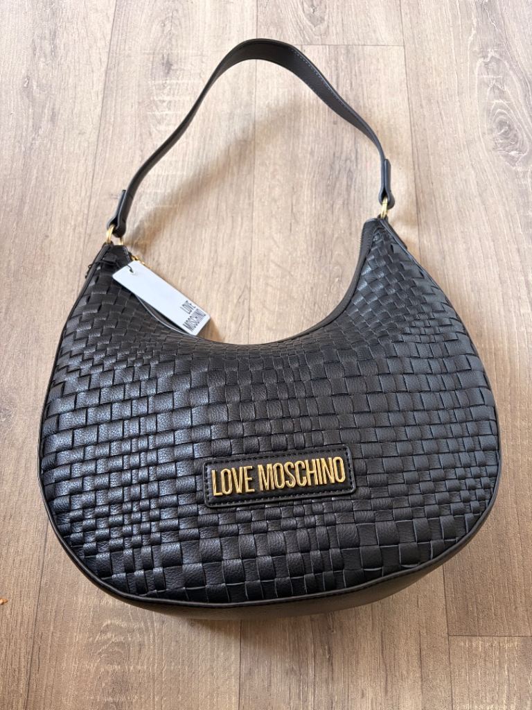 Love Moschino hobo woven shoulder bag