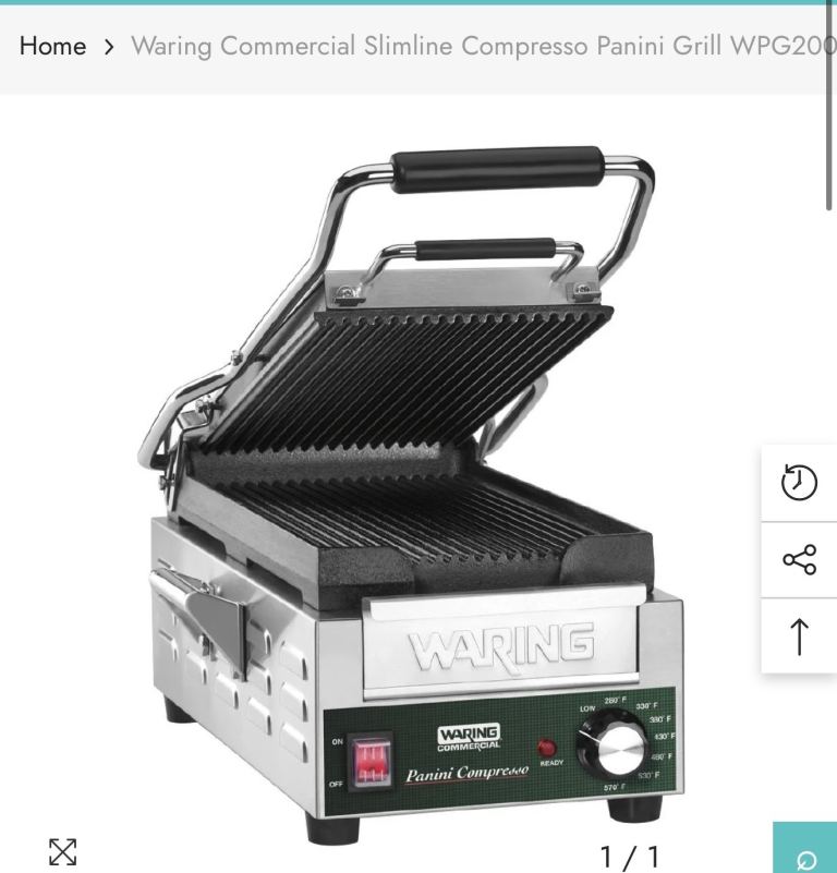 Commercial Slimline Grill WPG200K