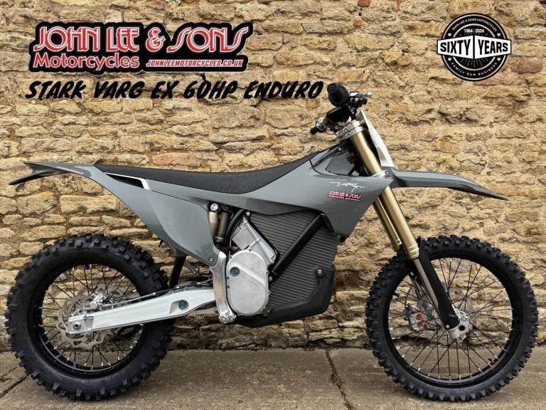 Stark Varg EX Electric Enduro Bike, New 2026 Model, Grey, 60HP Model, In Stock