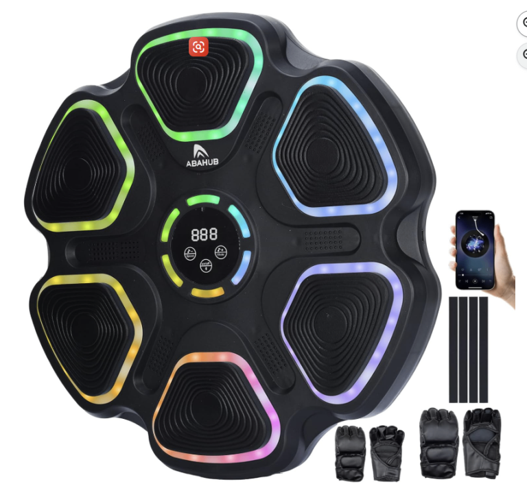 Music Boxing Machine for Adults & Kids - 11 Modes & Bluetooth Punch Machine, Home Fitness Equipment