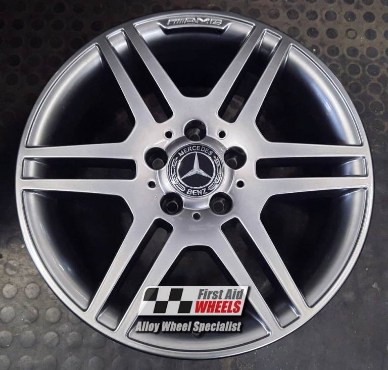 R139SC SWAP for Ours MERCEDES C CLASS W204 4X 17'' GENUINE AMG SHADOW CHROME ALLOY WHEELS
