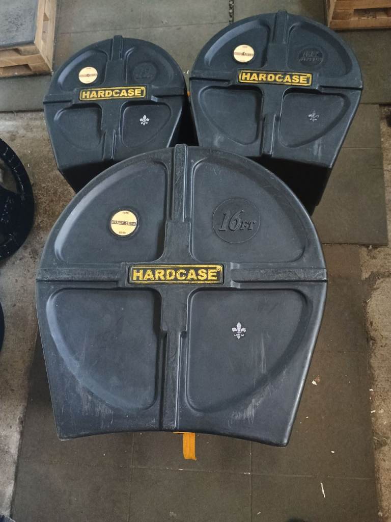 Hardcase Drum Cases – 22, 16, 13, 12 inch sizes protect your Drums