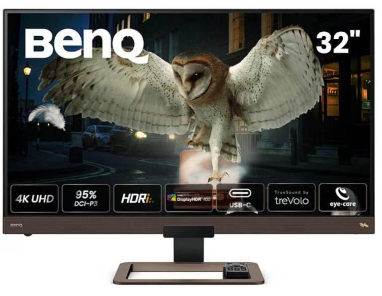 BenQ EW3280U 32" 4K HDR IPS Monitor Remote USB-C Media City