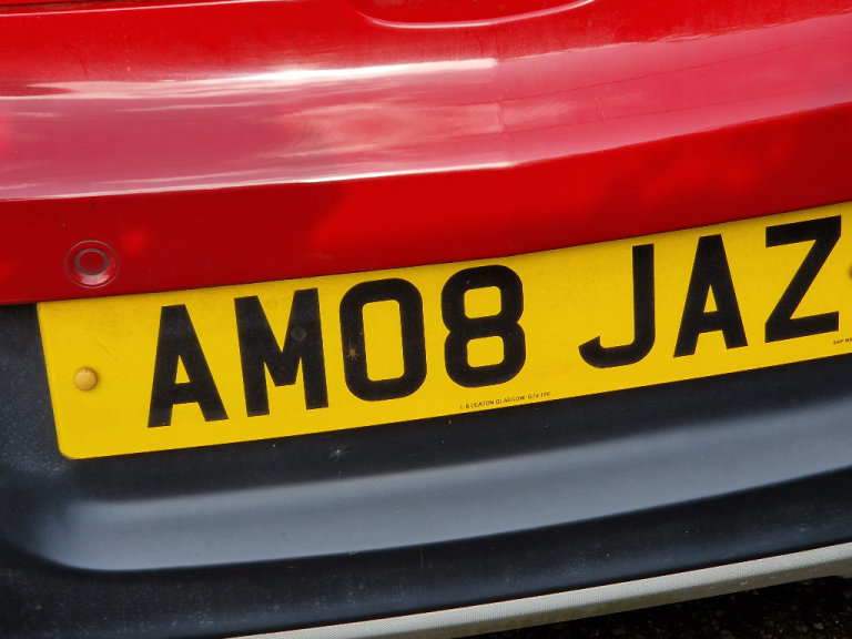 DVLA Personal / Private Number Plate AM 08 JAZ 