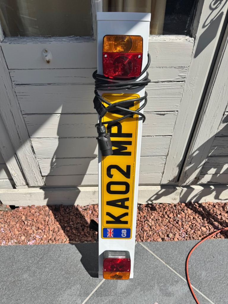 Light board for trailer or bike rack etc. 