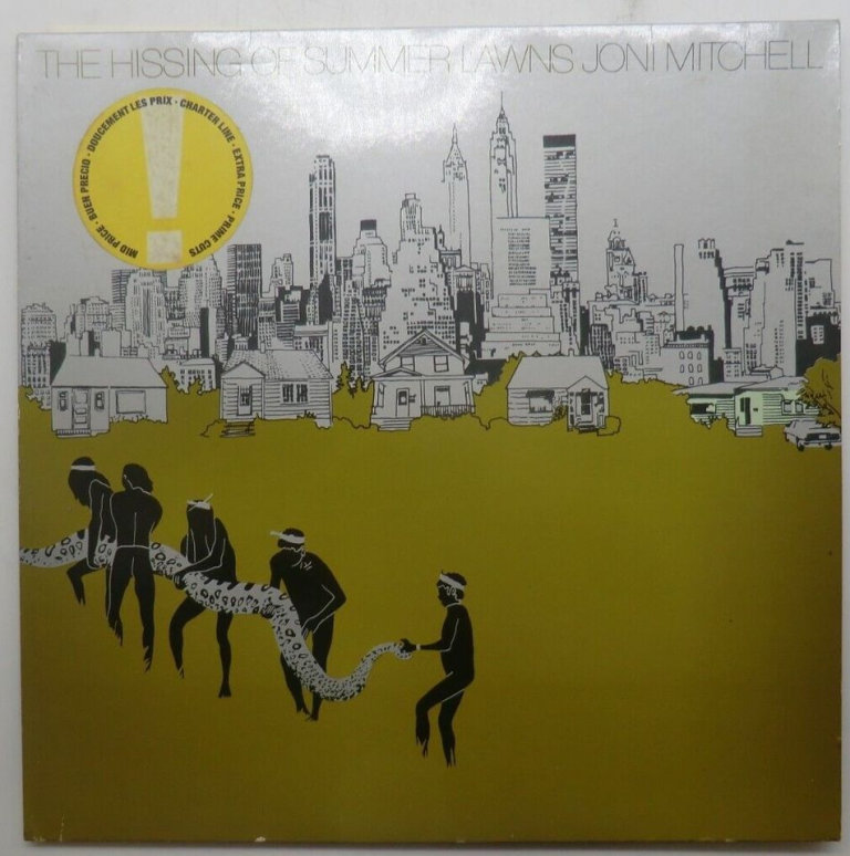 (Asylum Records)COLLECTABLE VINYL ALBUM " The Hissing Of Summer Lawns" By Joni M