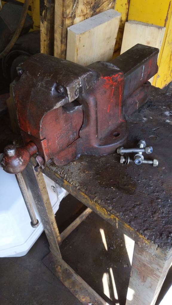 Parkinsons 8a vice and metal stand 6 inch jaws 