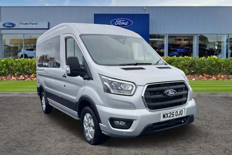 2025 Ford Transit 350 Limited L2 H2 MWB Medium Roof 12 Seat Minibus RWD 2.0 EcoBlue 165ps Man Min...