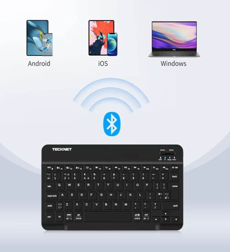 TECKNET Bluetooth Ultra-Slim Wireless Keyboard