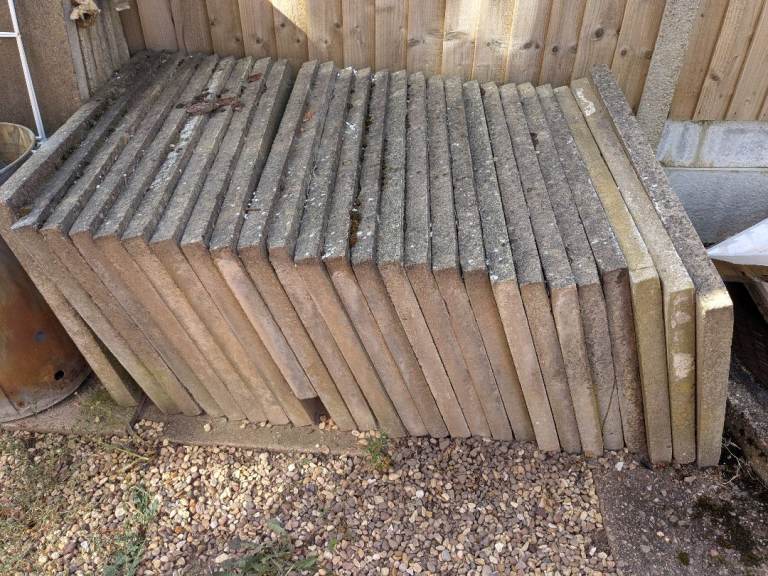 30 large paving slabs FREE