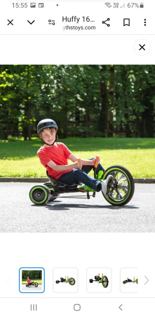 Huffy 16in tricycle/go cart